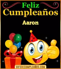 GIF Gif de Feliz Cumpleaños Aaron