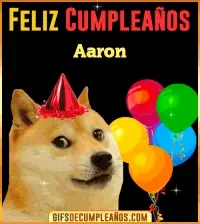 GIF Memes de Cumpleaños Aaron
