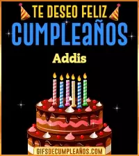 GIF Te deseo Feliz Cumpleaños Addis