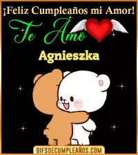 GIF Feliz Cumpleaños mi amor Te amo Agnieszka