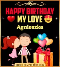 GIF Happy Birthday Love Kiss gif Agnieszka
