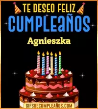 GIF Te deseo Feliz Cumpleaños Agnieszka