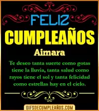 GIF Frases de Cumpleaños Aimara