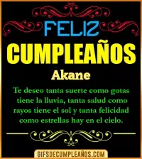 GIF Frases de Cumpleaños Akane