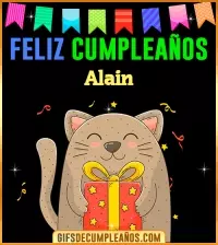 GIF Feliz Cumpleaños Alain