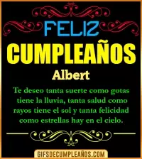 GIF Frases de Cumpleaños Albert