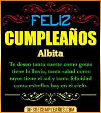 GIF Frases de Cumpleaños Albita