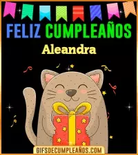 GIF Feliz Cumpleaños Aleandra