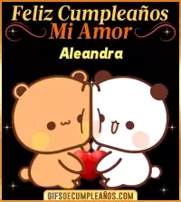 GIF Feliz Cumpleaños mi Amor Aleandra
