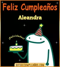 GIF Flork meme Cumpleaños Aleandra