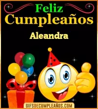 GIF Gif de Feliz Cumpleaños Aleandra