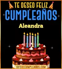 GIF Te deseo Feliz Cumpleaños Aleandra