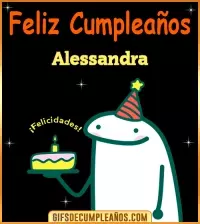 GIF Flork meme Cumpleaños Alessandra