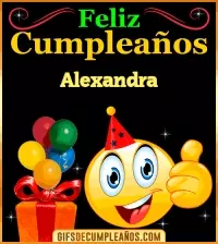 GIF Gif de Feliz Cumpleaños Alexandra
