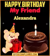 GIF Happy Birthday My Friend Alexandra