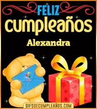 GIF Tarjetas animadas de cumpleaños Alexandra