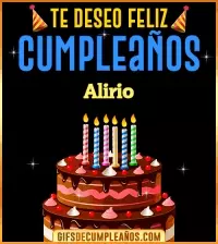 GIF Te deseo Feliz Cumpleaños Alirio