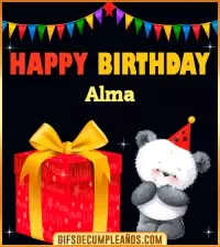GIF Happy Birthday Alma
