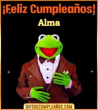 GIF Meme feliz cumpleaños Alma