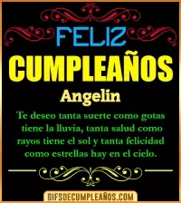 GIF Frases de Cumpleaños Angelin
