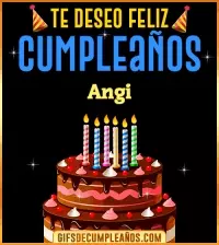 GIF Te deseo Feliz Cumpleaños Angi