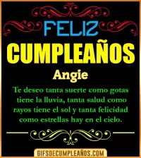GIF Frases de Cumpleaños Angie