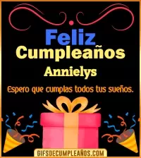 GIF Mensaje de cumpleaños Annielys