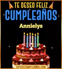 GIF Te deseo Feliz Cumpleaños Annielys