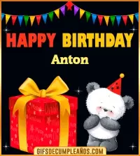 GIF Happy Birthday Anton