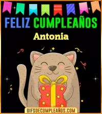 GIF Feliz Cumpleaños Antonia