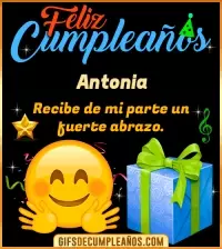 GIF Feliz Cumpleaños gif Antonia