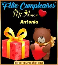 GIF Gif de Feliz cumpleaños mi AMOR Antonia
