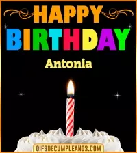 GIF GiF Happy Birthday Antonia