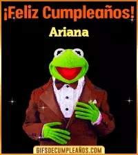 GIF Meme feliz cumpleaños Ariana