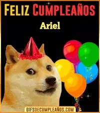 GIF Memes de Cumpleaños Ariel