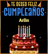 GIF Te deseo Feliz Cumpleaños Arlin