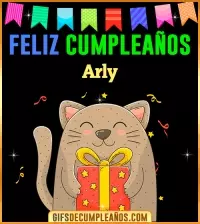 GIF Feliz Cumpleaños Arly