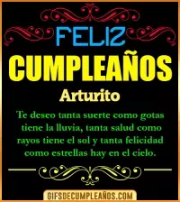 GIF Frases de Cumpleaños Arturito