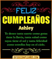GIF Frases de Cumpleaños Ashley