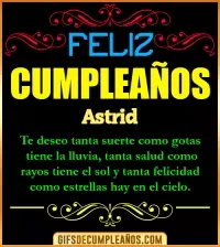 GIF Frases de Cumpleaños Astrid