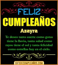 GIF Frases de Cumpleaños Azayra