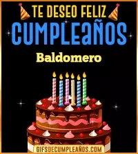 GIF Te deseo Feliz Cumpleaños Baldomero