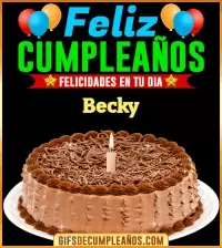 GIF Felicidades en tu día Becky