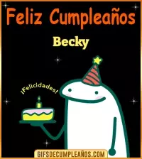 GIF Flork meme Cumpleaños Becky