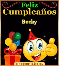 GIF Gif de Feliz Cumpleaños Becky