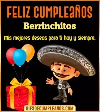 GIF Feliz cumpleaños con mariachi Berrinchitos