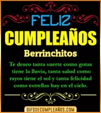 GIF Frases de Cumpleaños Berrinchitos