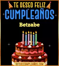 GIF Te deseo Feliz Cumpleaños Betzabe