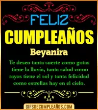 GIF Frases de Cumpleaños Beyanira