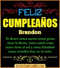 GIF Frases de Cumpleaños Brandon